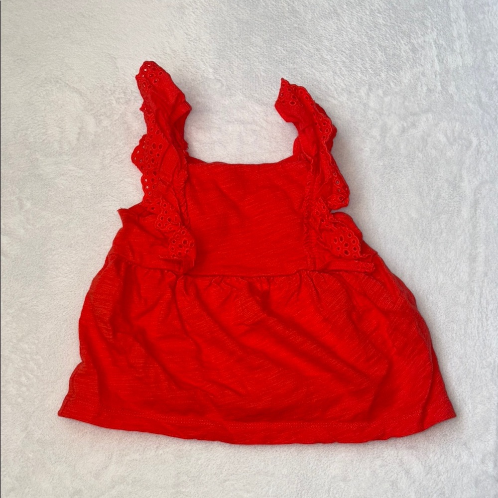 (3 for $10) carters Sleeveless orange Top baby girl clothing